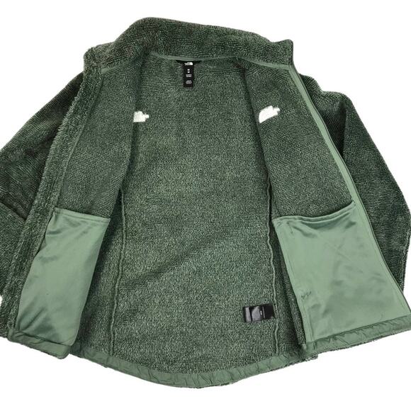 THE NORTH FACE Osito Fleece Jacket Women M Forest Green Outdoor Athletic Travel - Picture 4 of 10
